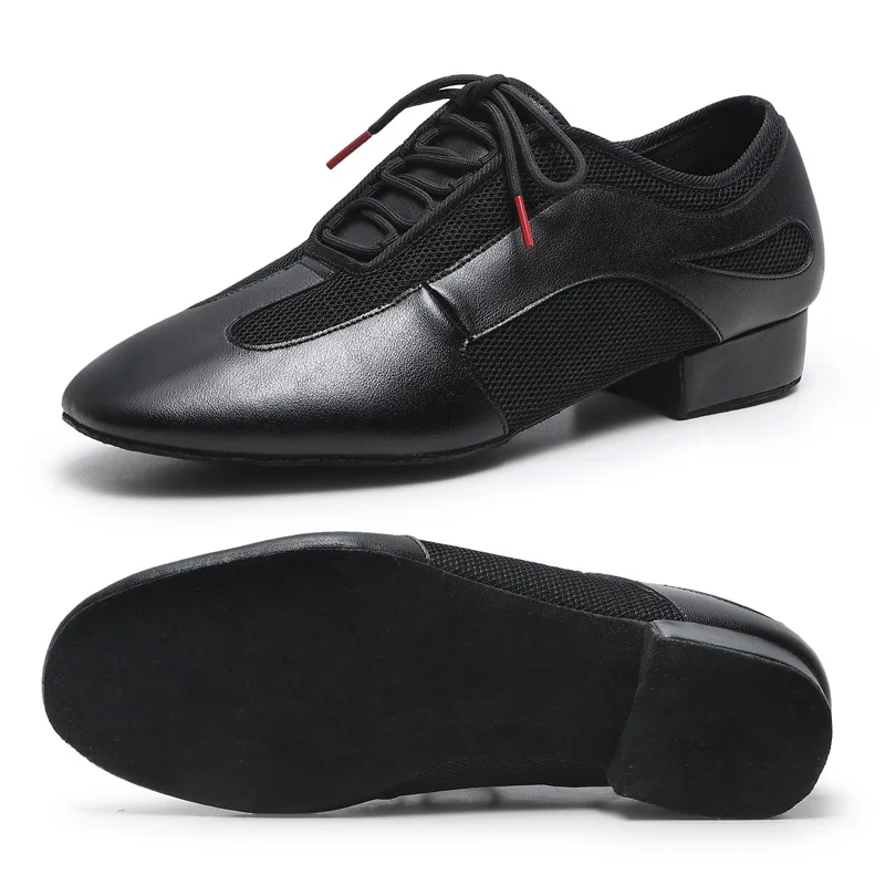 Latin Dansschoenen Volwassen Mannen Vrouwen Huidskleur Lakleer Professionele Zachte Lerarenschoenen Square Dansschoenen Ballroom Big Size