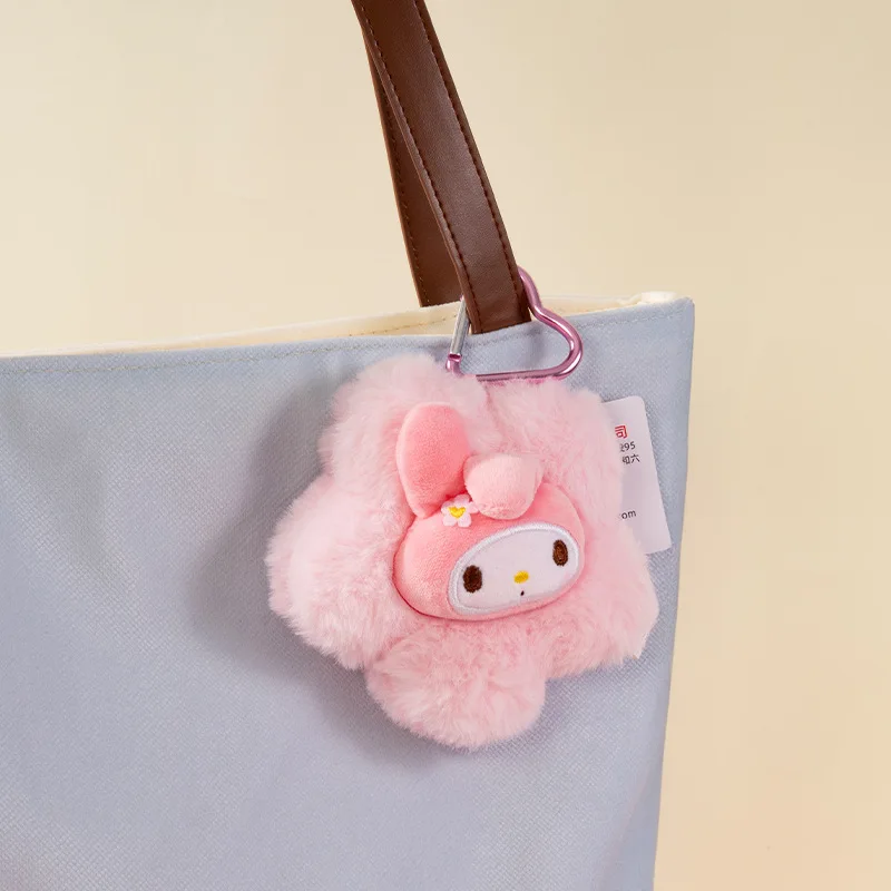 Sanrio Hello Kitty Pluszowy Wisiorek Kwiat Kawaii Melody Cinnamoroll Kuromi Zawieszka Lalka Brelok Prezent dla Dziewczynki Zabawka dla Dzieci