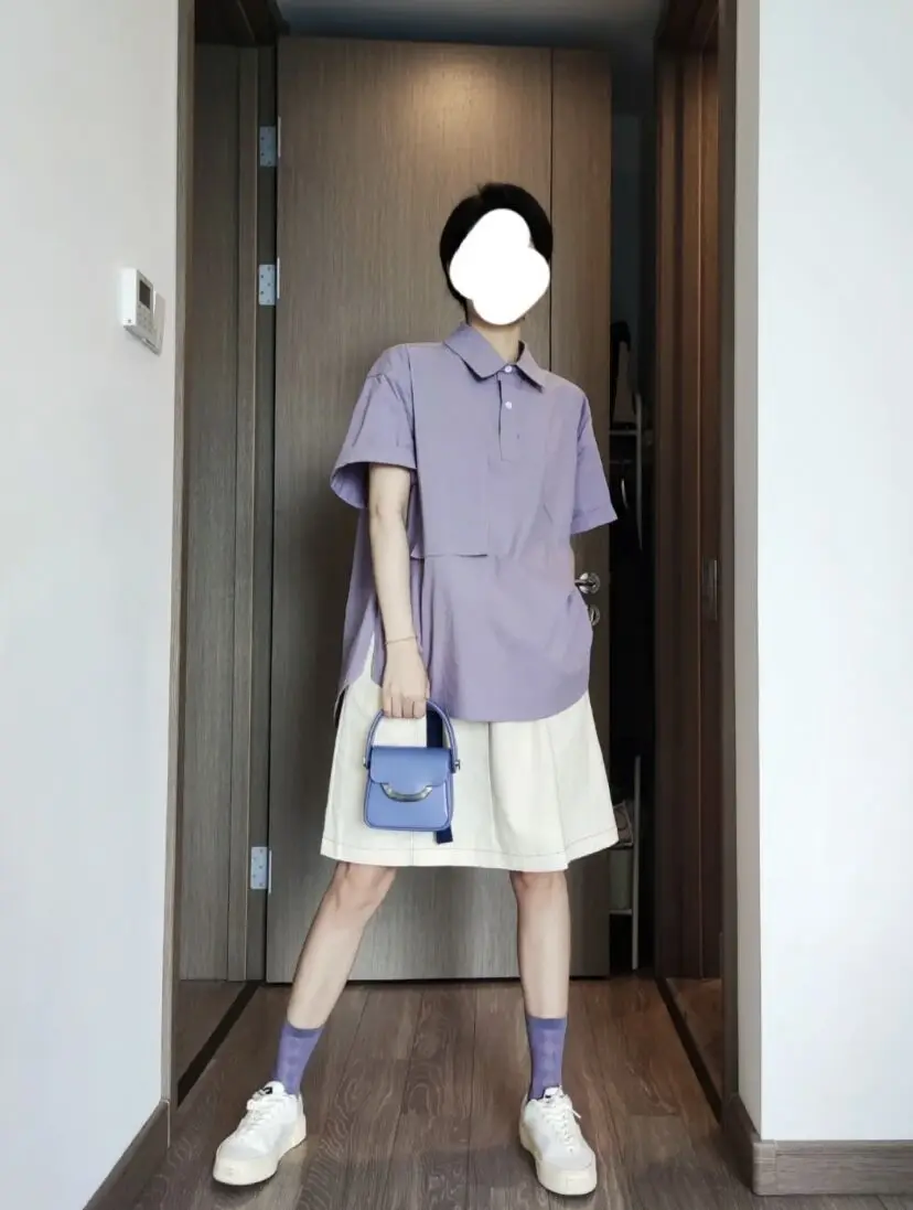 Camisa Casual Retro Japonesa para Mulheres, Verão, Estilo Simples, Ajuste Solto