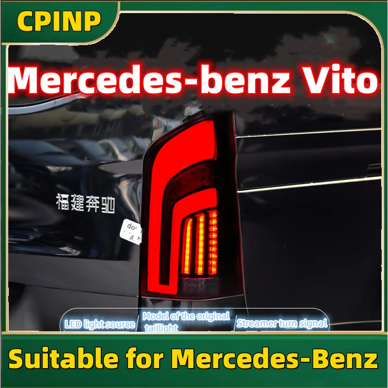 16-20 for Mercedes-Benz new vito retrofitted V class full LED running light water steering taillight assembly