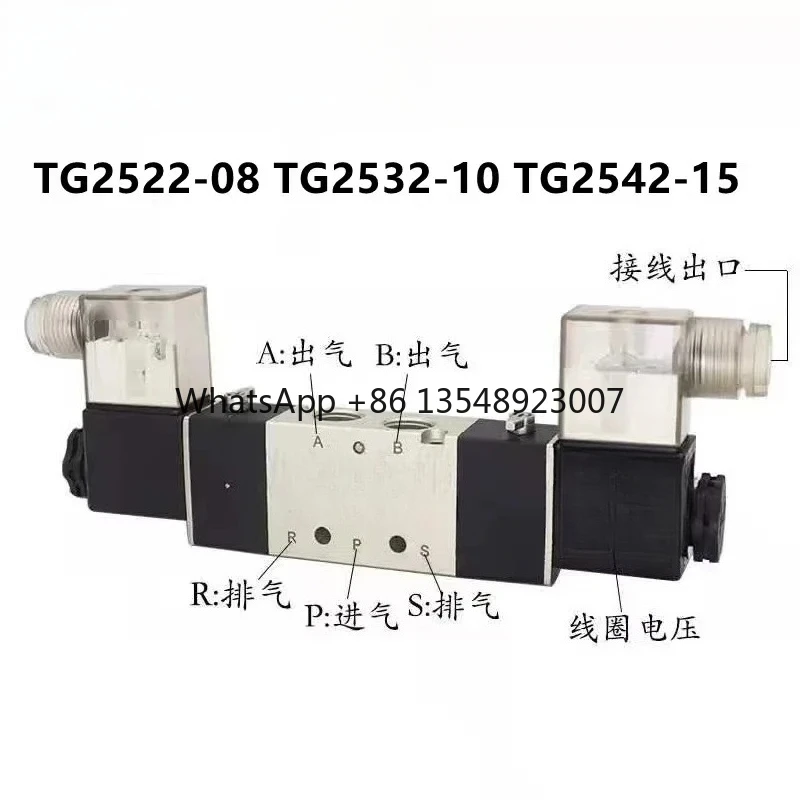 Applicable Solenoid Valve TG2521-08 Three Position Five Way TG3522-08C