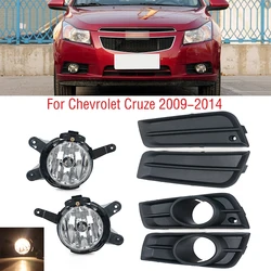 Foglight Foglamp For Chevrolet Cruze 2009 2010 2011 2012 2013 2014 Car Front Bumper Fog Light Lamp Cover Frame Bezel Grille