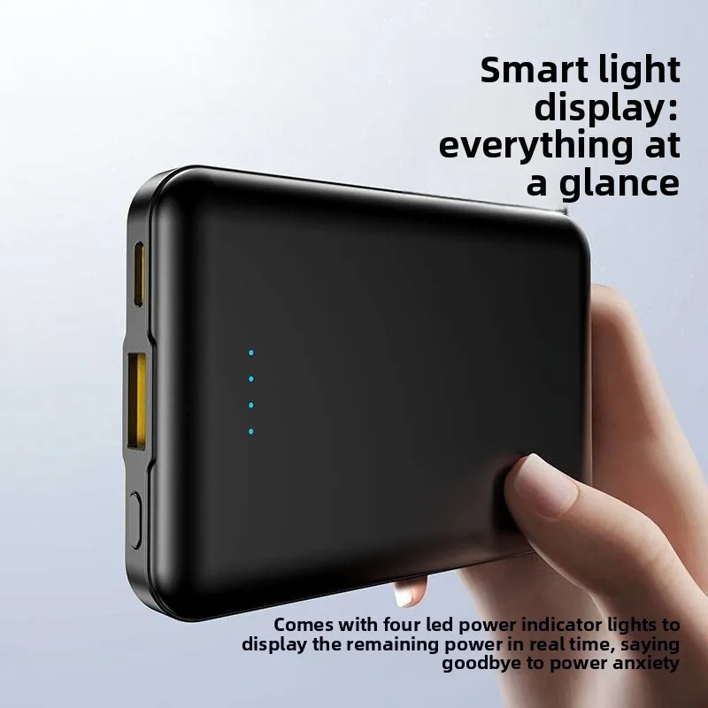 New 12W 5000mAh Power Bank Mini Compact Portable External Battery Charger For iPhone Android 3C Certified