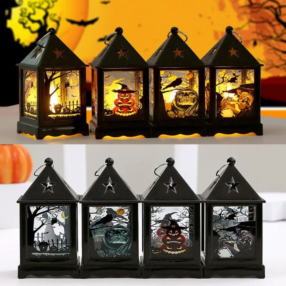 Spooky Halloween Lights Spooky Led Candle Light Realistic Halloween Decorations with Handle Pumpkin for Party for Halloween