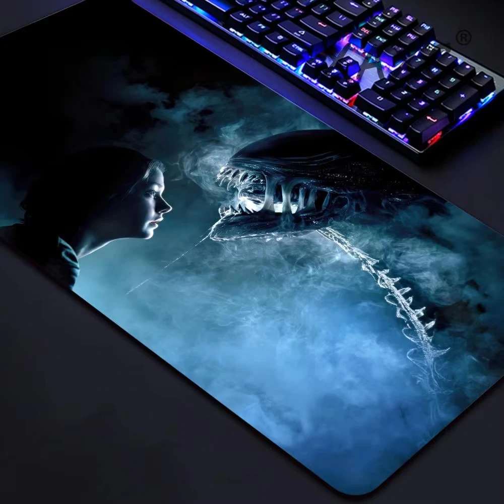 Alien Movie Mouse Pad Mouse Pad Desk Mouse Pad Cute HD Desk Pad Extended Gaming Keyboard Mats Large XXL Gamer Mousepad 120X60