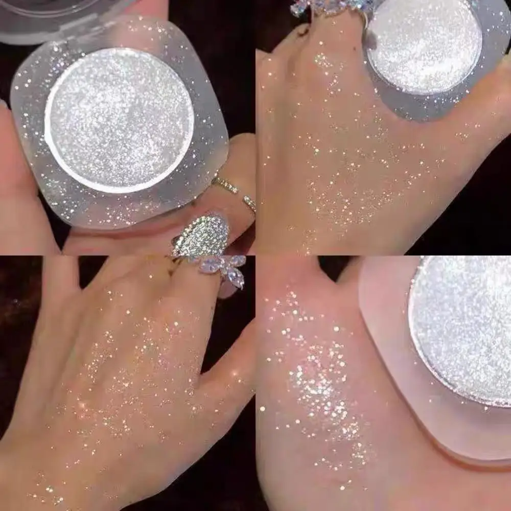 Glitzer Puder Make-up Text marker auf Gesicht und Körper Kartoffel püree Textur Diamant Hochglanz Gel hellt Puder Rouge 4,5g