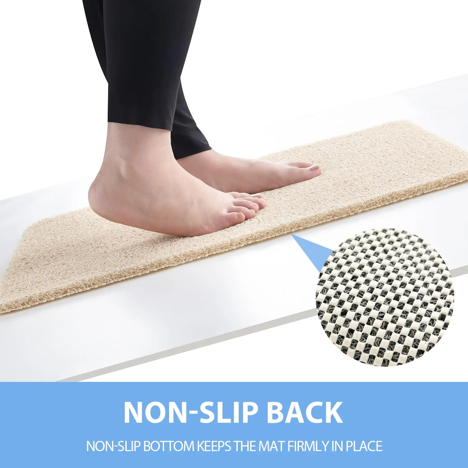 40*60cm Super Comfy Shower Mat DIY Anti Slip Bath Mats Drainable Easy To Clean Washable Bathroom Mat Non-slip bath mat