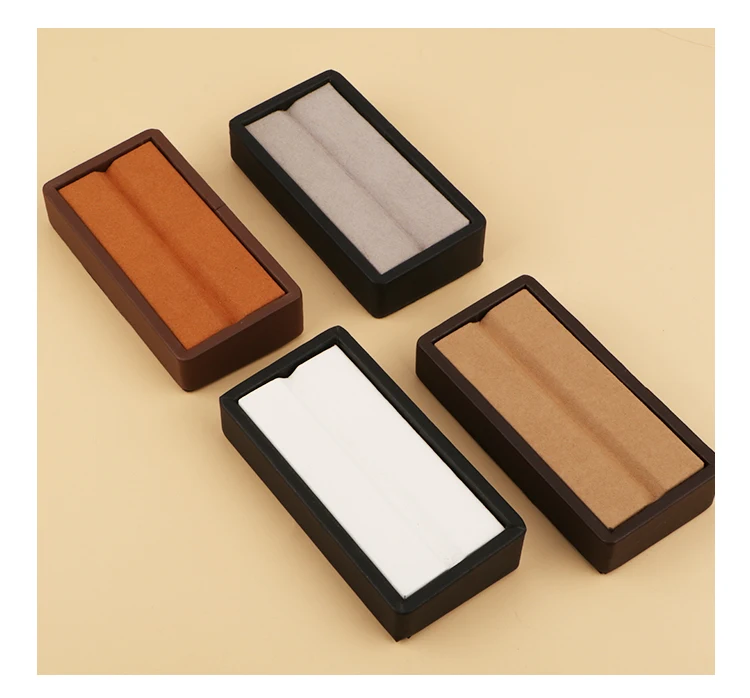 Jewelry Storage Box Gem Box V Groove Diamond Ring Face Bare Stone Color Treasure Bare Diamond Box Counter Sample Display Props