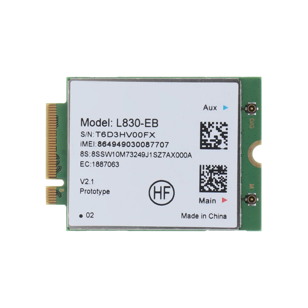 L830-EB وحدة بطاقة واي فاي 4G ، ثينك باد X280 ، T480 ، T580 ، P52S ، L480 ، L580 ، T490 ، T590 ، P53S ، T490S ، X390 ، L490 ، L590 ، FRU