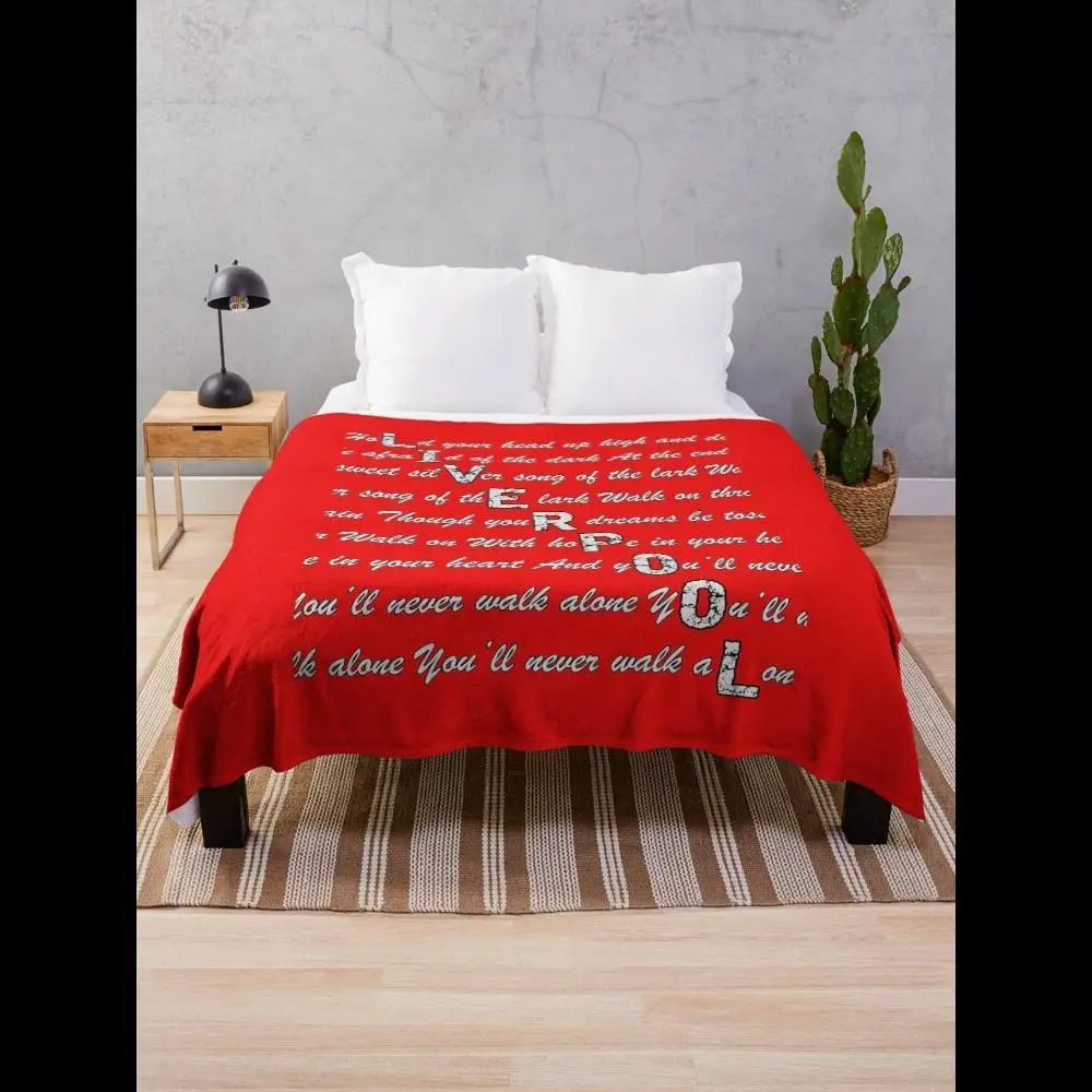 Liverpool FC Throw Blanket  Youll Never Walk Alone Perfect for Home Decor and Football Fans