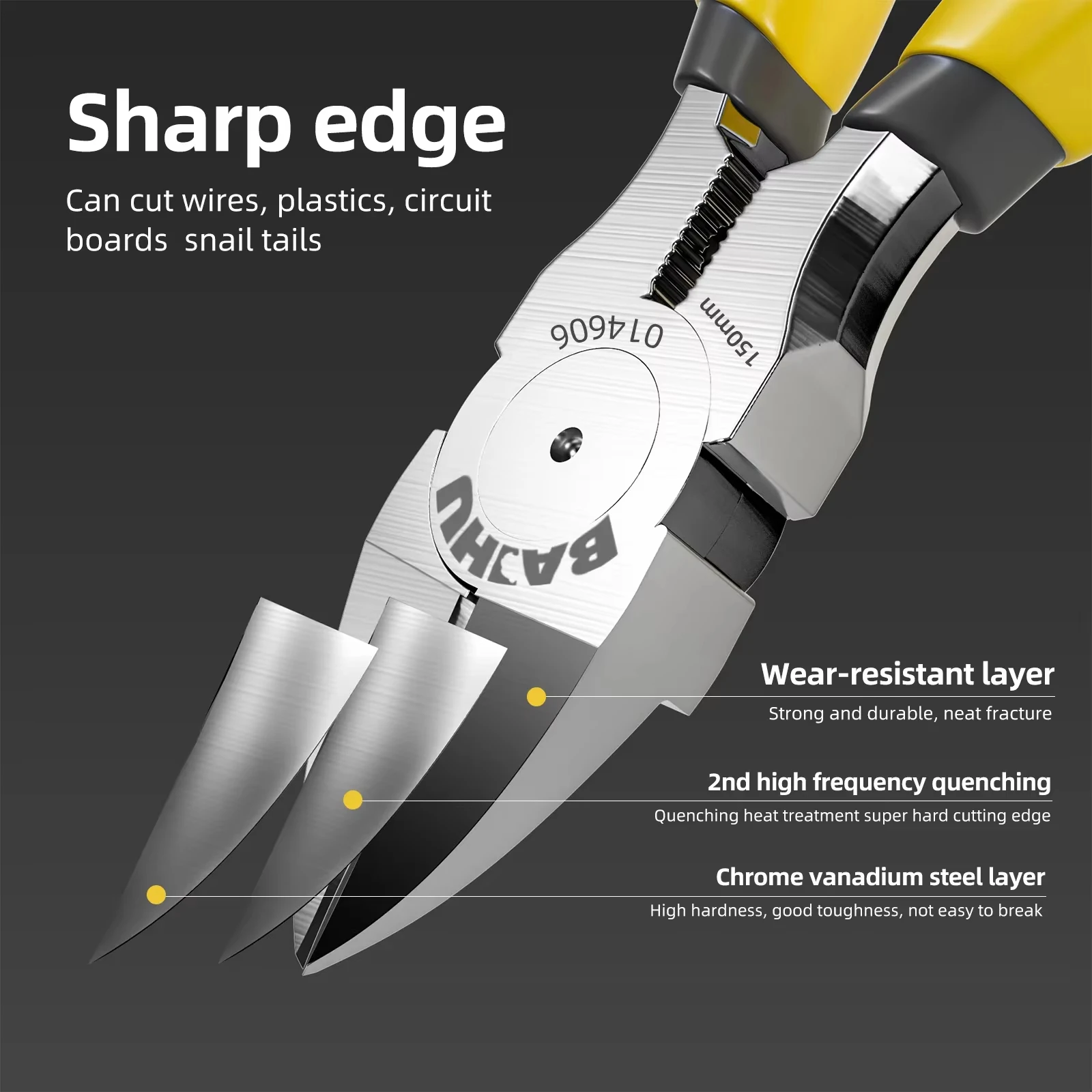 1/3PC Tagliafili Tronchesi Pinze Diagonali Cr-v Pinze di Plastica Hi-Spec Tronchesi per cavi elettrici Taglio Cesoie laterali