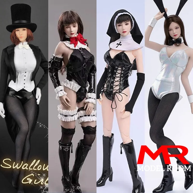 

ZYTOYS ZY15-28 ZY5024 ZY5031 ZY5061 ZY5066 ZY5067 1/6 Scale Female Cosplay Costume Maid Nun Bunny Girl Swallowtail Clothes Model
