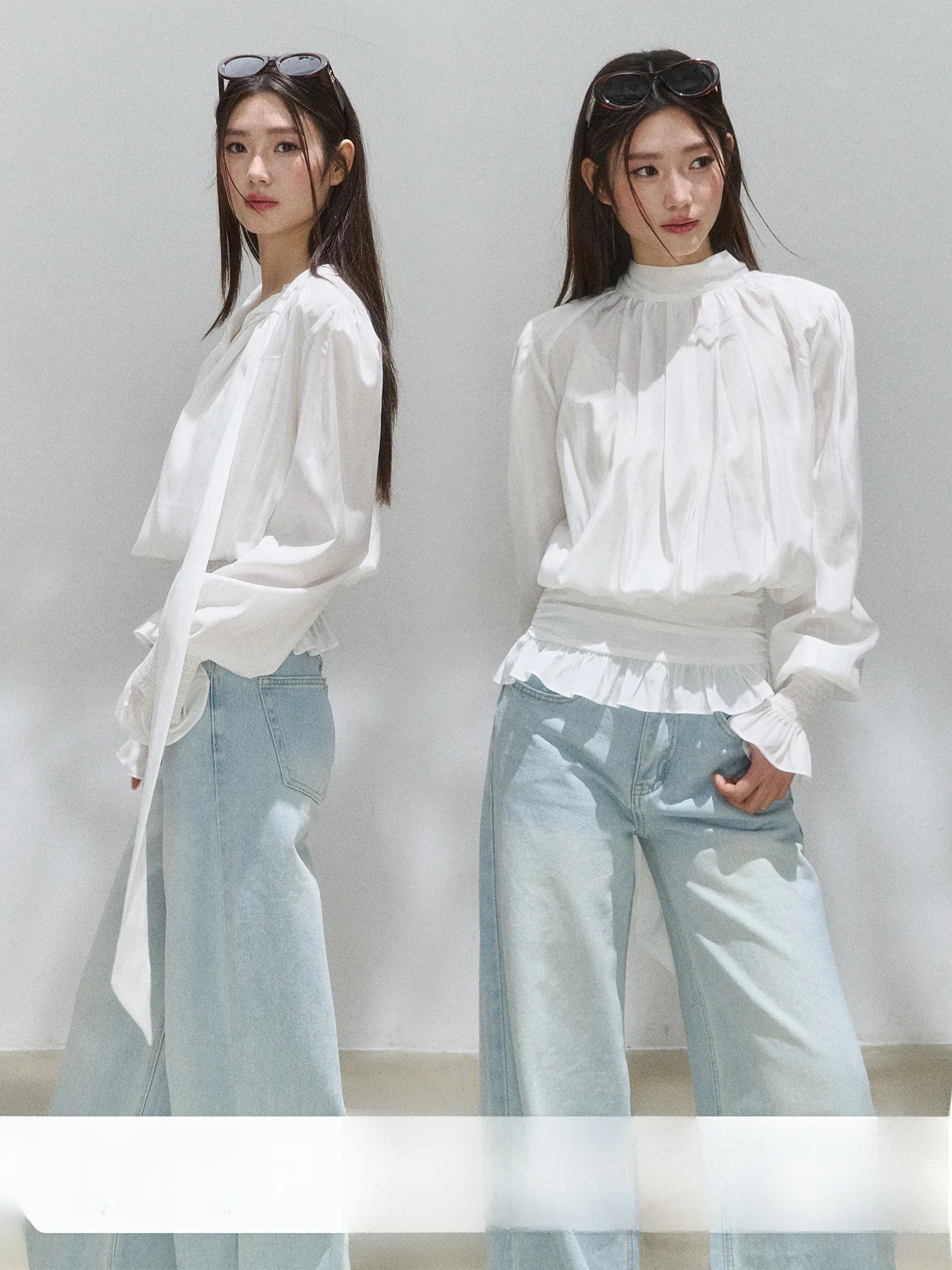 

Romantic Escape Medieval Aesthetic Lazy Pleated Design White irt Lantern Sve Gentle Blouse Women's Faion Spring 2026