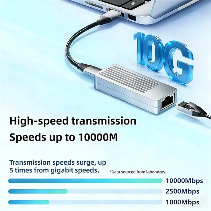 A13E-RTL8159 10Gbe-T9 Chip USB 3.2 Gen2 10 Gigabit Ethernet Chipset Portable Wireless Network Card Adapter