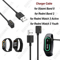 1PCS USB Charger Cable for Xiaomi Smart Band 10/9 Mi Band 8 9 Pro/9 Acitve Watch Adapter Charging Cord Cradle for Redmi Band 2