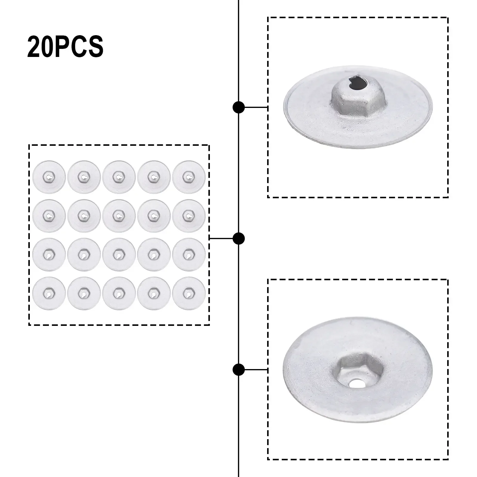 Metall mutter perfekte Ersatz mutter für BMW 1/3/ 5/6/Serie für Mini für Land Rover Silber Automobile Teile