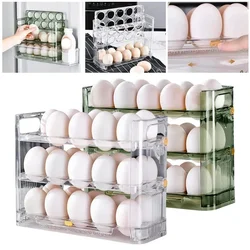 Egg Rack Holder Storage Box Egg Basket Container Organizer Refrigerator Egg Dispenser for Kitchen Organizer Food Containers