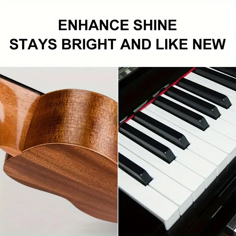 Premium Musical Instrument Cleaner & Polish-50ml with Sponge,Ideal for Woodwinds,Guitars,Violins,Pianos-Brightens,Removes Stains image 5