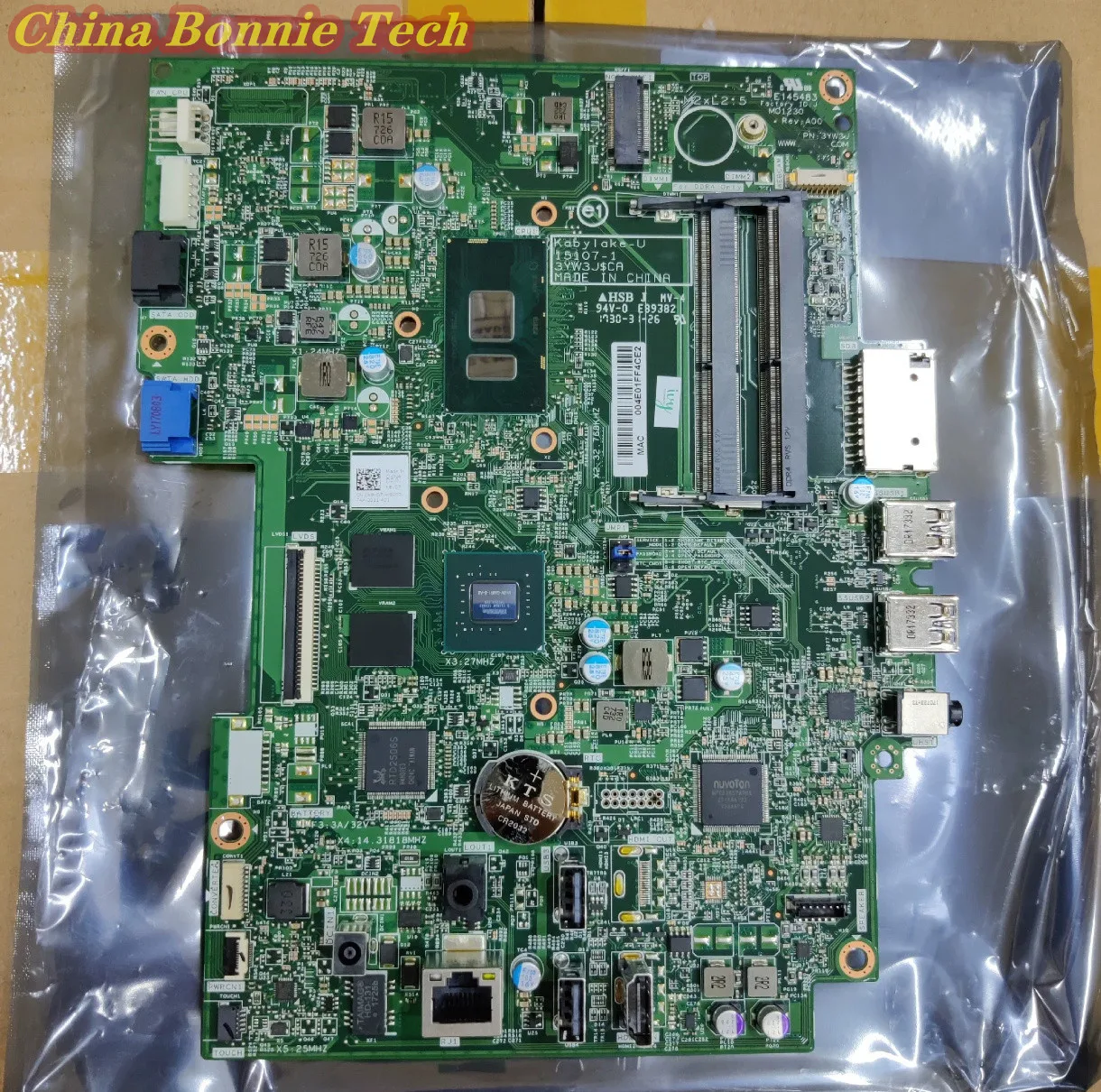 

15107-1 3YW3J for DELL Inspiron 3264 3464 AIO Motherboard I3-7100U