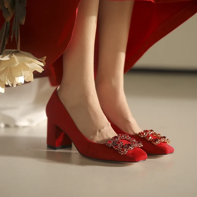 Ladies red shoes size 6 hotsell