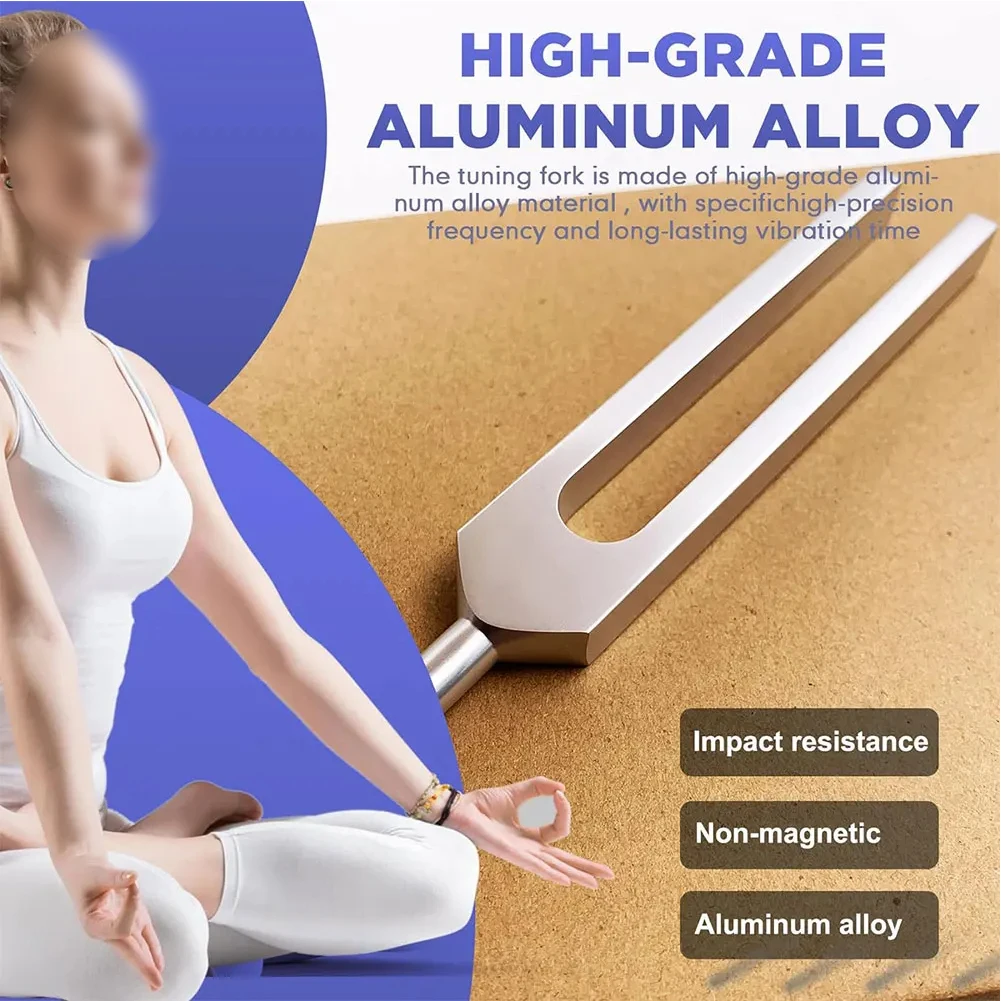 528Hz Aluminum Alloy 528C Tuning Fork For Sound Healing & Meditation Percussion Musical Instruments Testing Tuning Fork