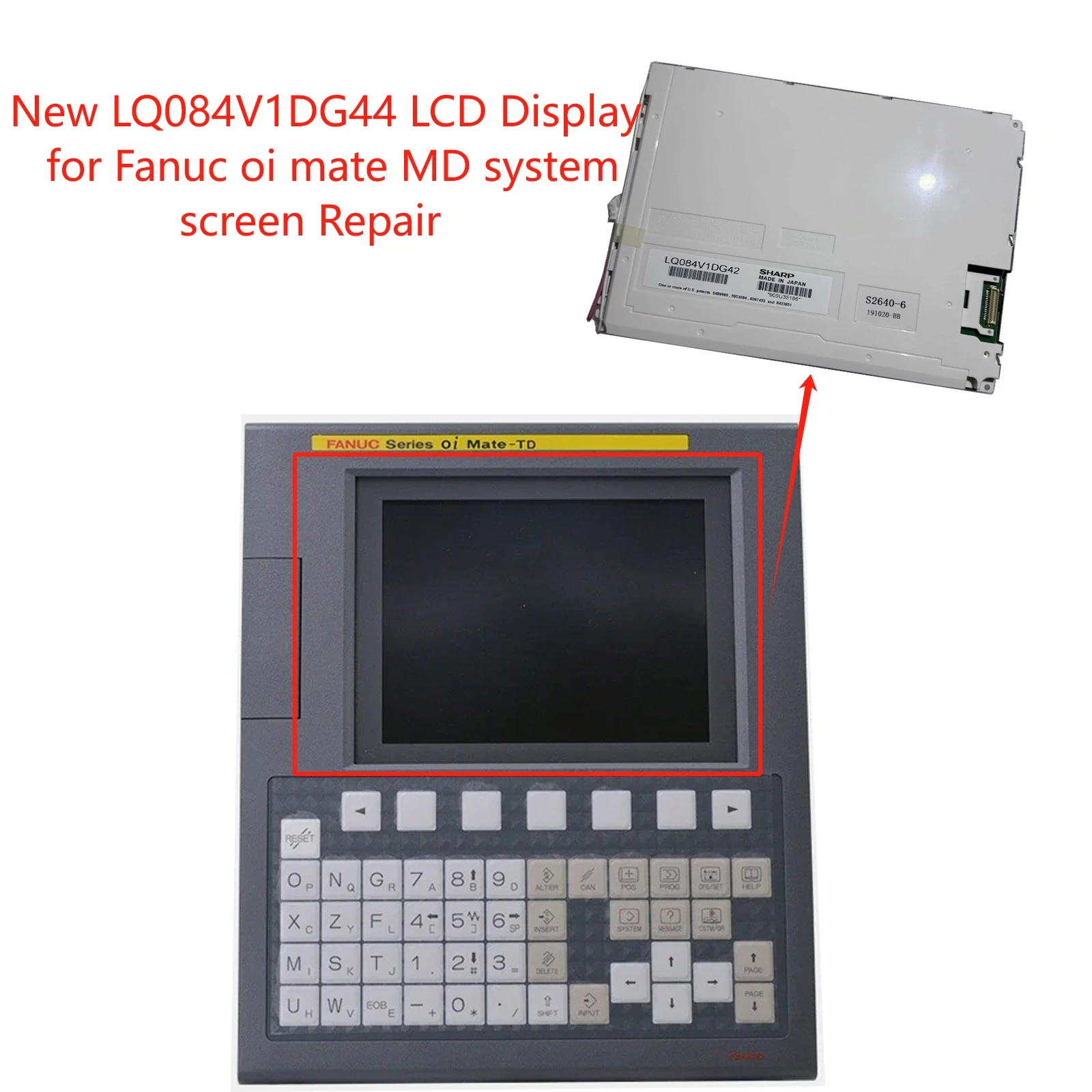 New 8.4inch LQ084V1DG44 LCD Display for Fanuc oi mate MD system screen Repair