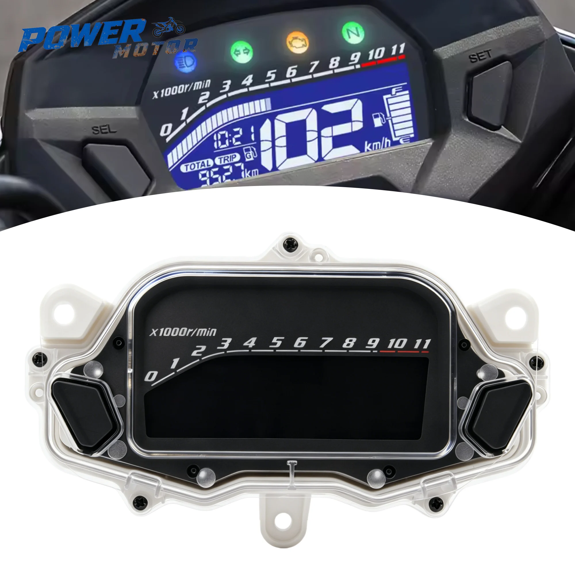 Velocímetro Digital LCD, Tacómetro, Tablero de Instrumentos para Honda CG160 Titan EX Fan Cargo 160 2015-2023, Piezas de Repuesto para Motocicleta