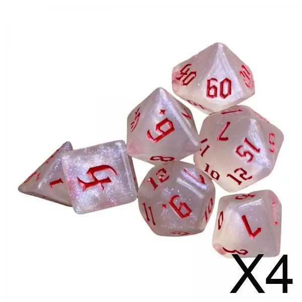 

Multipack Polyhedral Acrylic Dices Set Creative Game Shapes for Party Puzzle Games and Math Learning