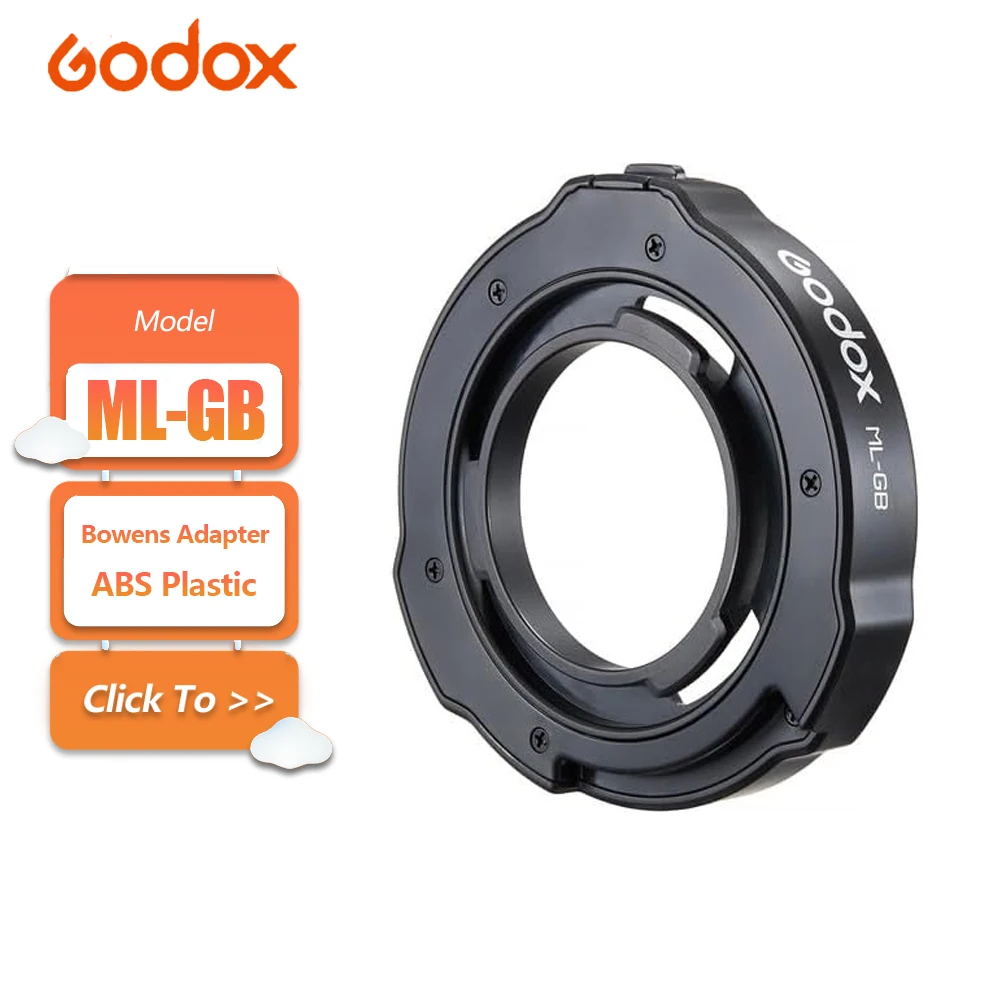 Godox ML-GB Bowens Adapter for AD300Pro II AD400Pro Flash Light ML150Bi ML80Bi ML100R ML100Bi ML60IIBi ML30 ML30Bi ML60