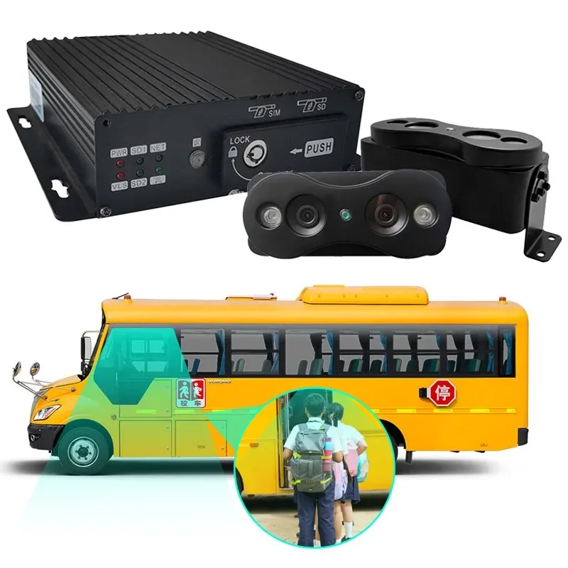 

CareDrive PFJ100 4g Gps Auto Record 98% Accuracy Dual Doors Bus People Flow Counter Statistics Mdvr Camera System