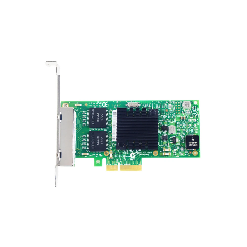 Para adaptador de servidor Intel i350-t4 puerto de cuatro núcleos 1000 Mbps Gigabit PCI-E tarjeta de red NIC