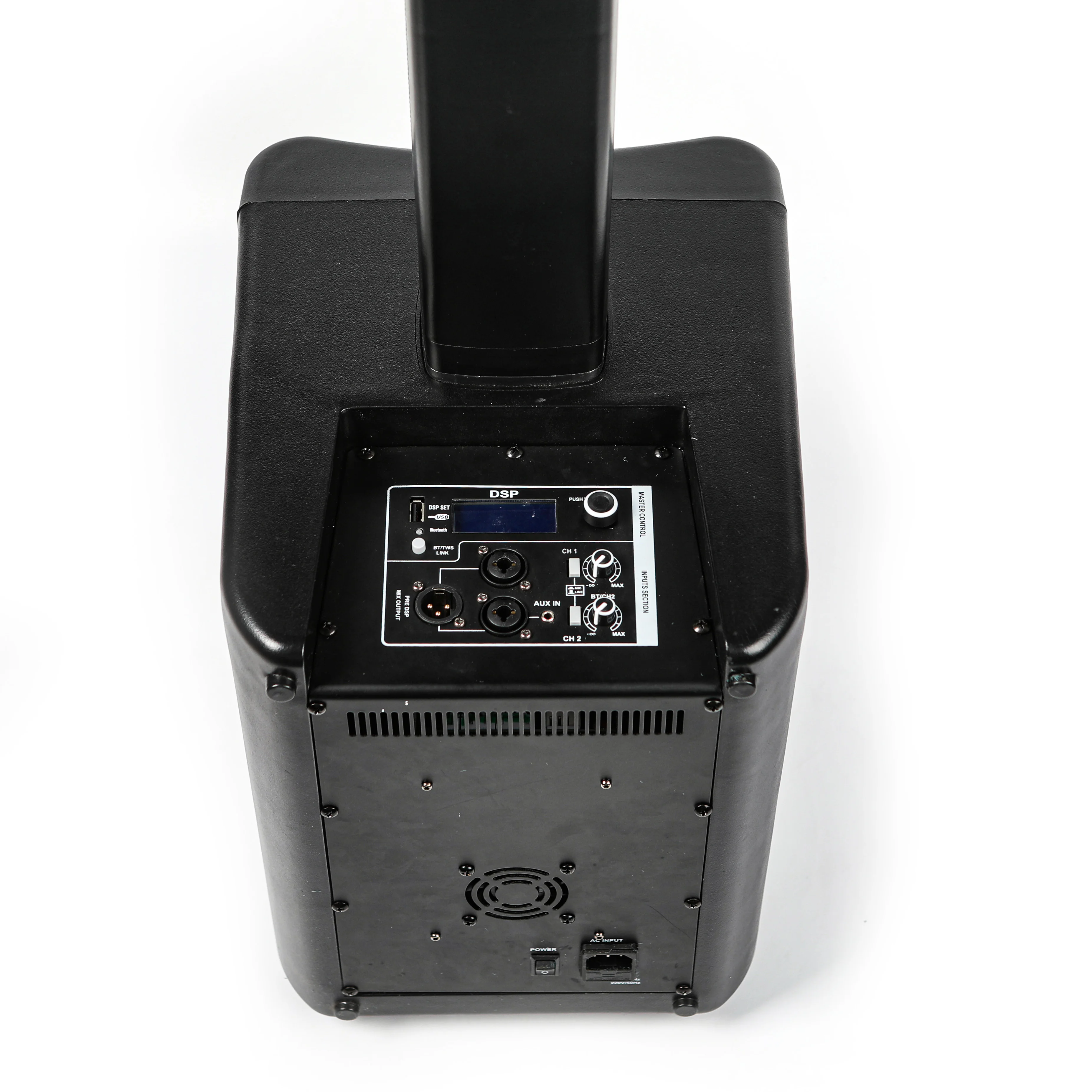 DASN B08-LED15 Uniek nieuw modulair ontwerp 300W klasse-D aangedreven luidspreker PA-systeem Actieve kolom LED-lichtluidspreker