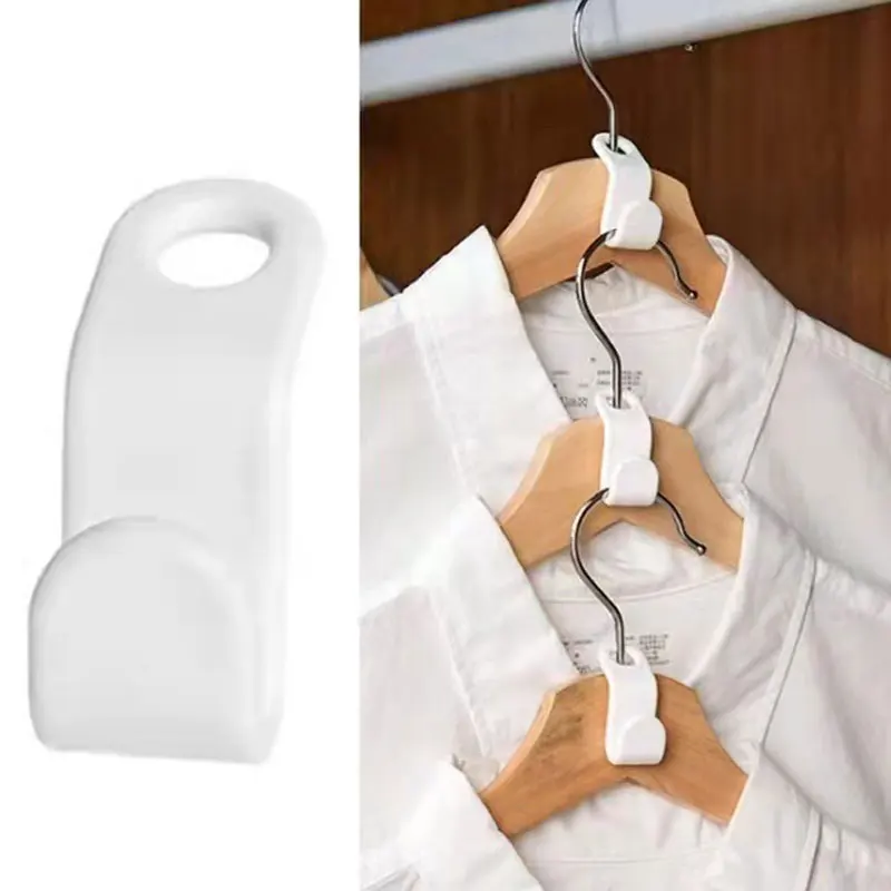 

Mini Hanger for Wardrobe Connector Hangers Save Wardrobe Space Hook Up Cascading Plastic Coat Organizer Clothing Storage Home