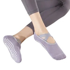 Atmungsaktives Anti-Surapante-Yoga-Socken für Frauen, Bandage-Knöchel, Balletttanz, Pilates Sportsocken, hohe Qualität, Damen 8 Hauptverkaufssocken Pilates - №3