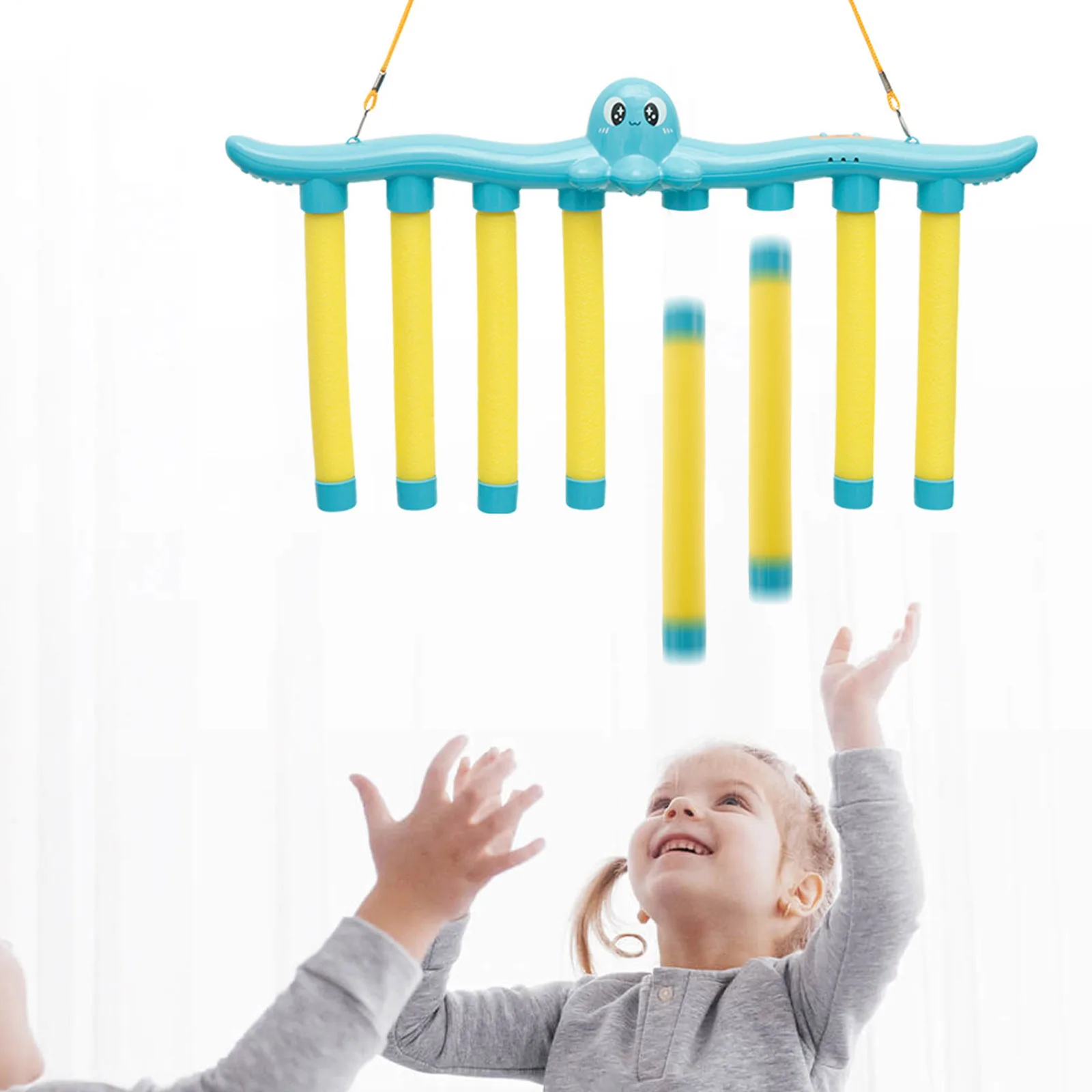 Reflex Sticks Challenge Game - Hand Eye Coordination Training Toy With 3 Adjustable Speeds For Kids & Adults (Yellow)