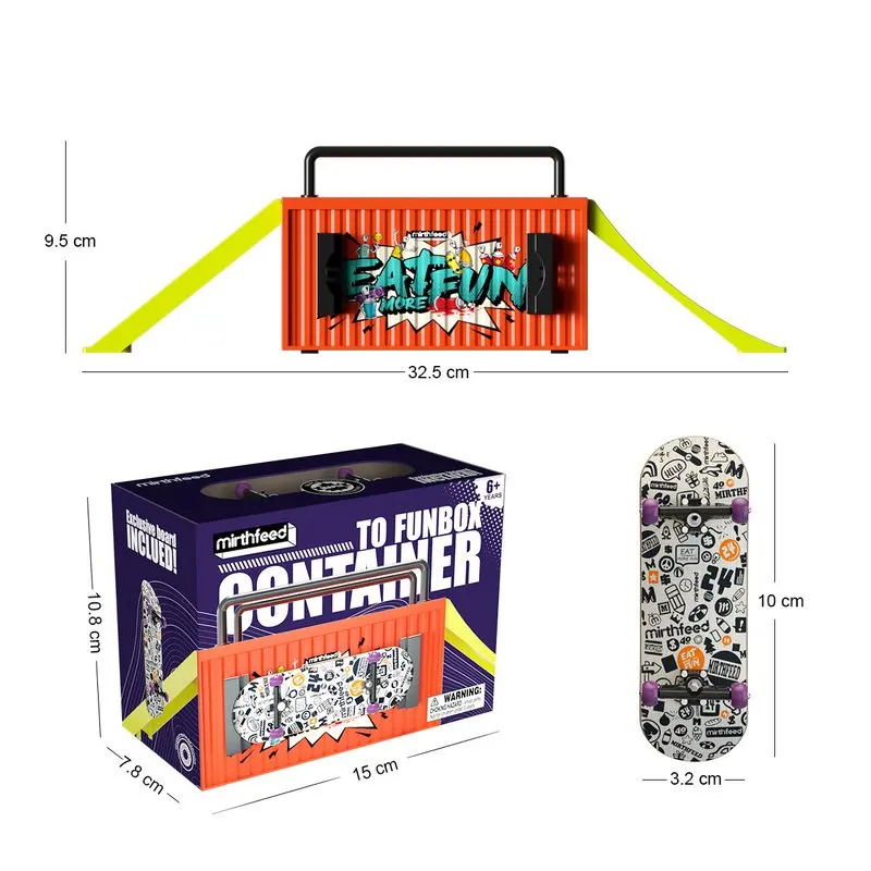 9020 Piattaforma di salto con deformazione di stoccaggio Skateboard in acero a cinque strati con ponte con cuscinetto Giocattolo con staffa metallica per effetti speciali