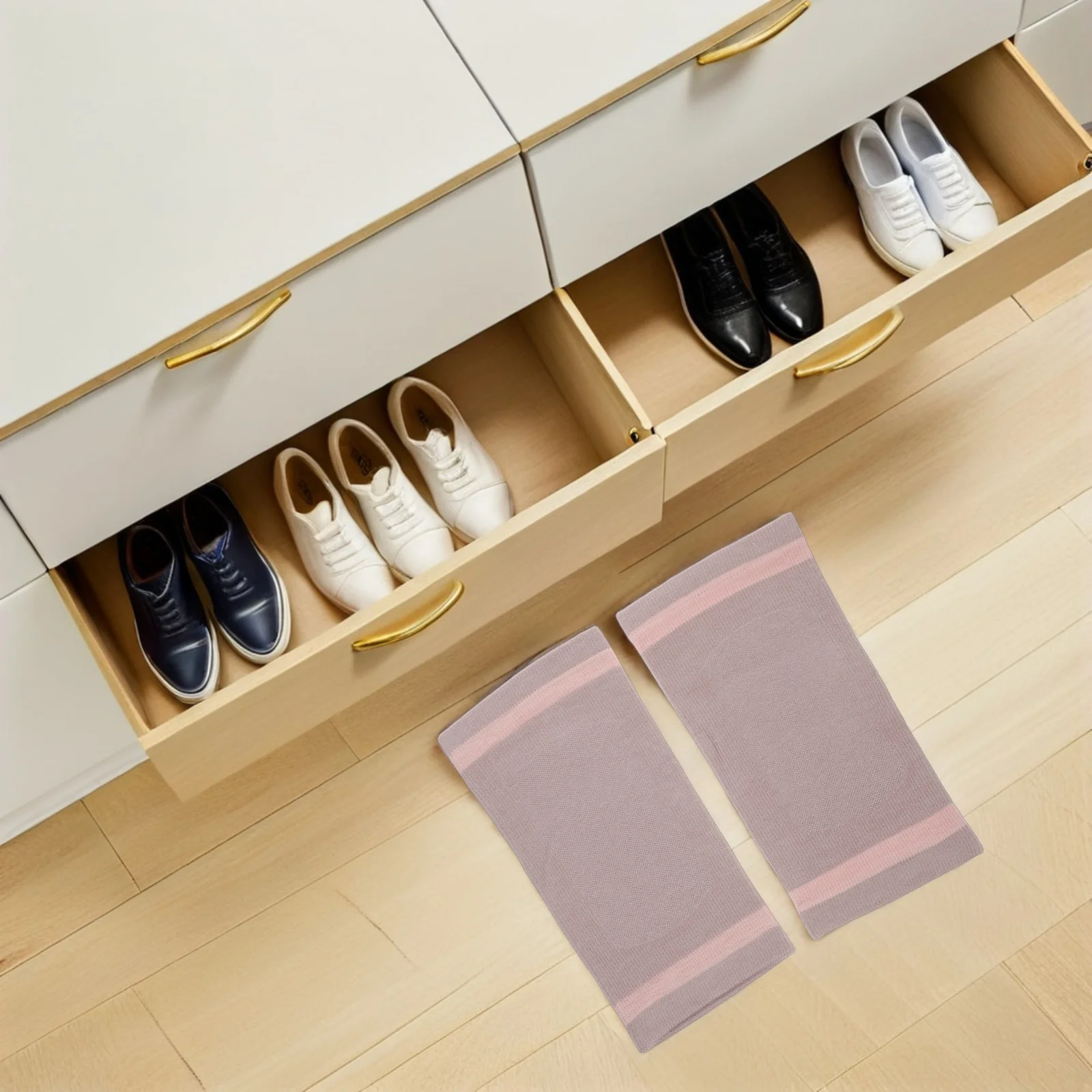 

2Pcs Fitness Knee Wrap Professional Support Sleeve Shockproof Breathable Material for Jogging Training Protective Pads