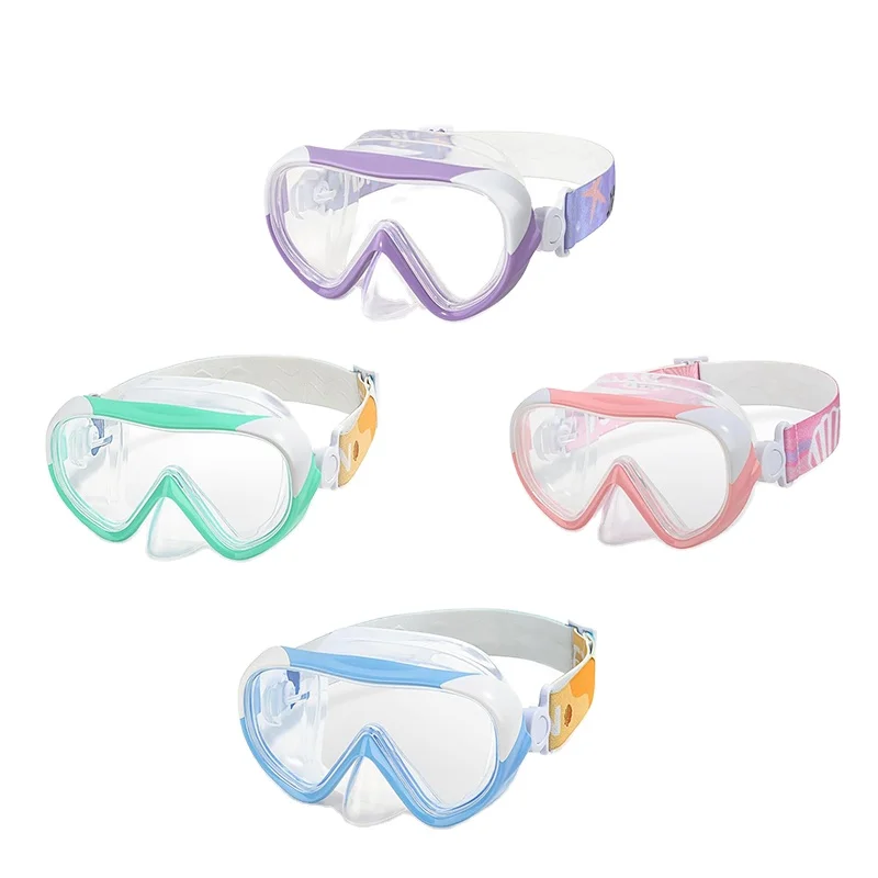 

Kids Snorkel Swim Mask Child Diving Mask Anti-Fog Swim Goggles with Nose Cover for Snorkeling Diving Swimmingpromote sales