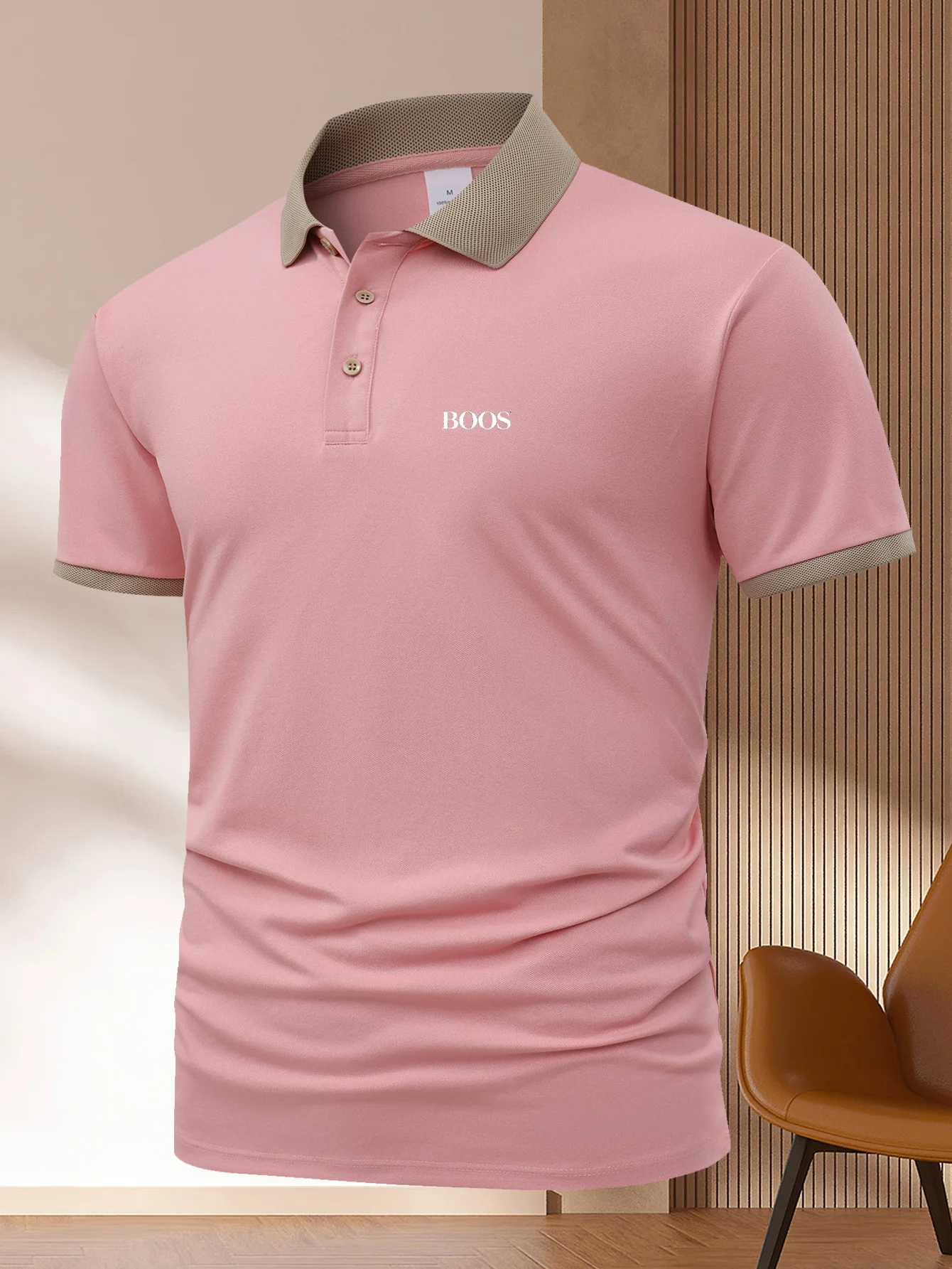 Polo europeo para hombre, moda de verano, camiseta de manga corta de algodón transpirable, ropa de trabajo informal de negocios (s-2XL)