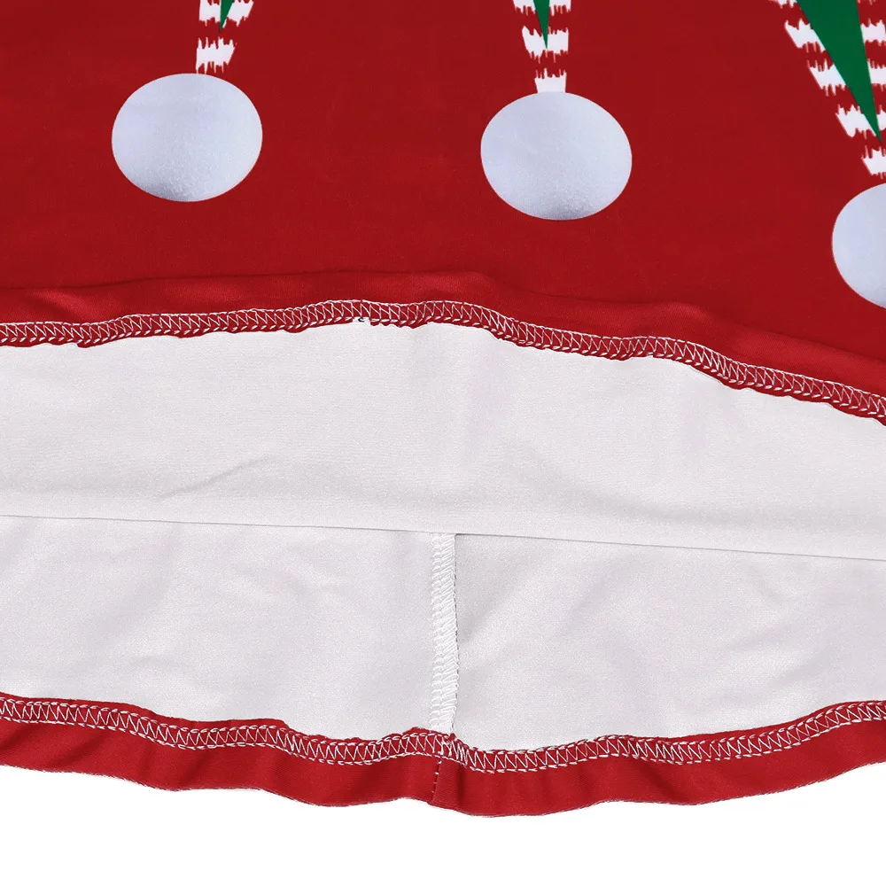 Weihnachts-Elfenkostüm für Damen, kurzärmelig, V-Ausschnitt, Taillengürtel, bedruckter ausgestellter Rock, Weihnachtsfeier, festliches Party-Cosplay-Kleid, Outfit 2026 – Detail 16