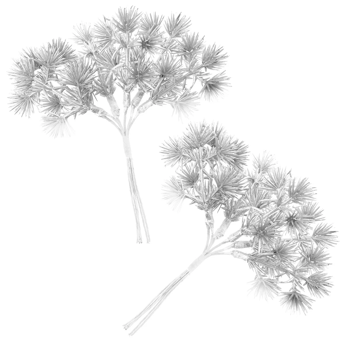 

2Pcs Fake Plant for Christmas Artificial Pine Cone Picks Realistic Pine Branches Decor for Xmas Tree Shopping Mall Display