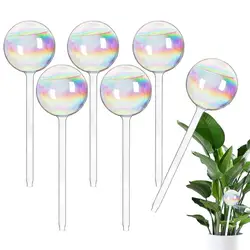 Automatic Plant Watering Bulbs Rainbow Gradient Color Glass Watering Bulbs Automatic Clear Self Watering Planter Irrigation tool