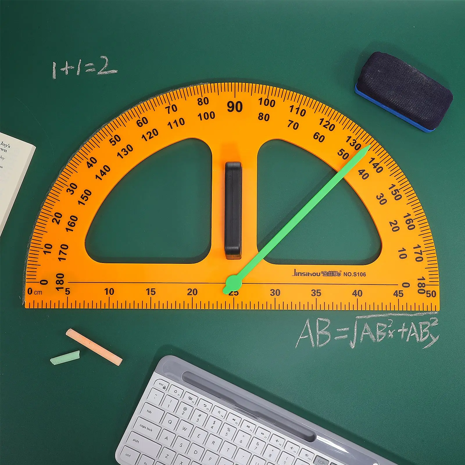 Hoek Gratractor Meting Schoolbord Tekening Tool Angel Meet Accessoire Schoollevering Praktische Gradenboog 2025 Nieuw