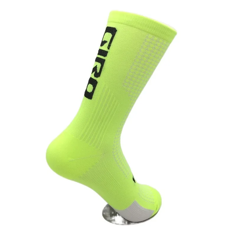 ベーシックサイクリングソックス男性用圧縮スポーツソックスアウトドアMTBロードバイクランニングハイキング通気性