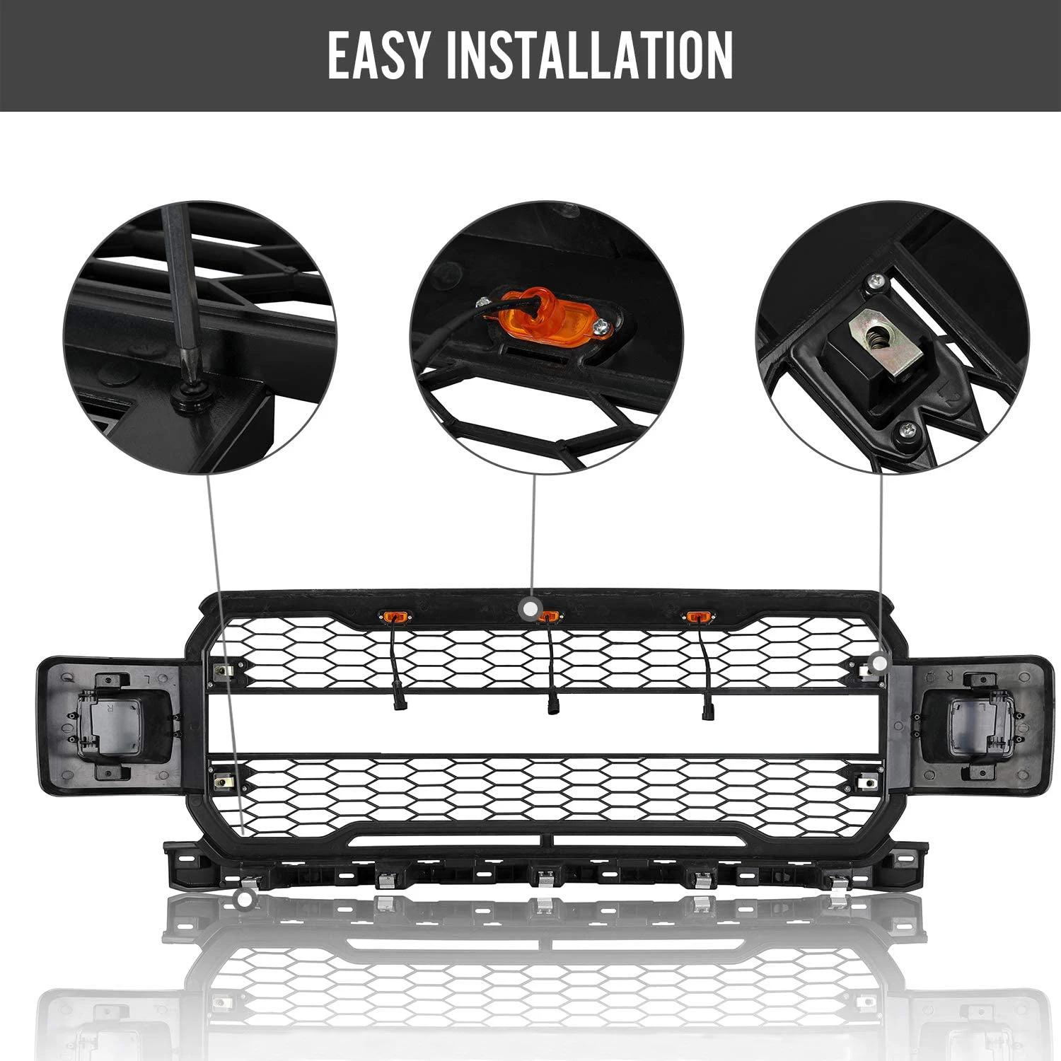 Spedking 2018 2019 2020 Raptor Accessories Front Car Grille for FORD F150 Grille