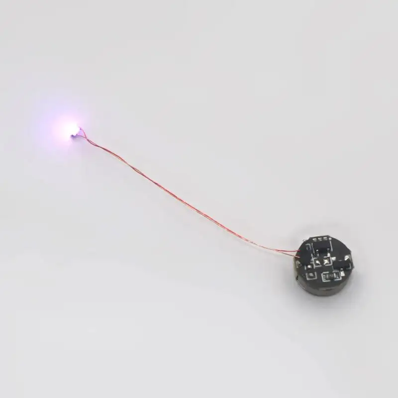 1Pcs Wired Led Magnetron Light Model With Battery Magnetic Control Lamp DIY Car Toys Lighting Making Diorama Materials Parts