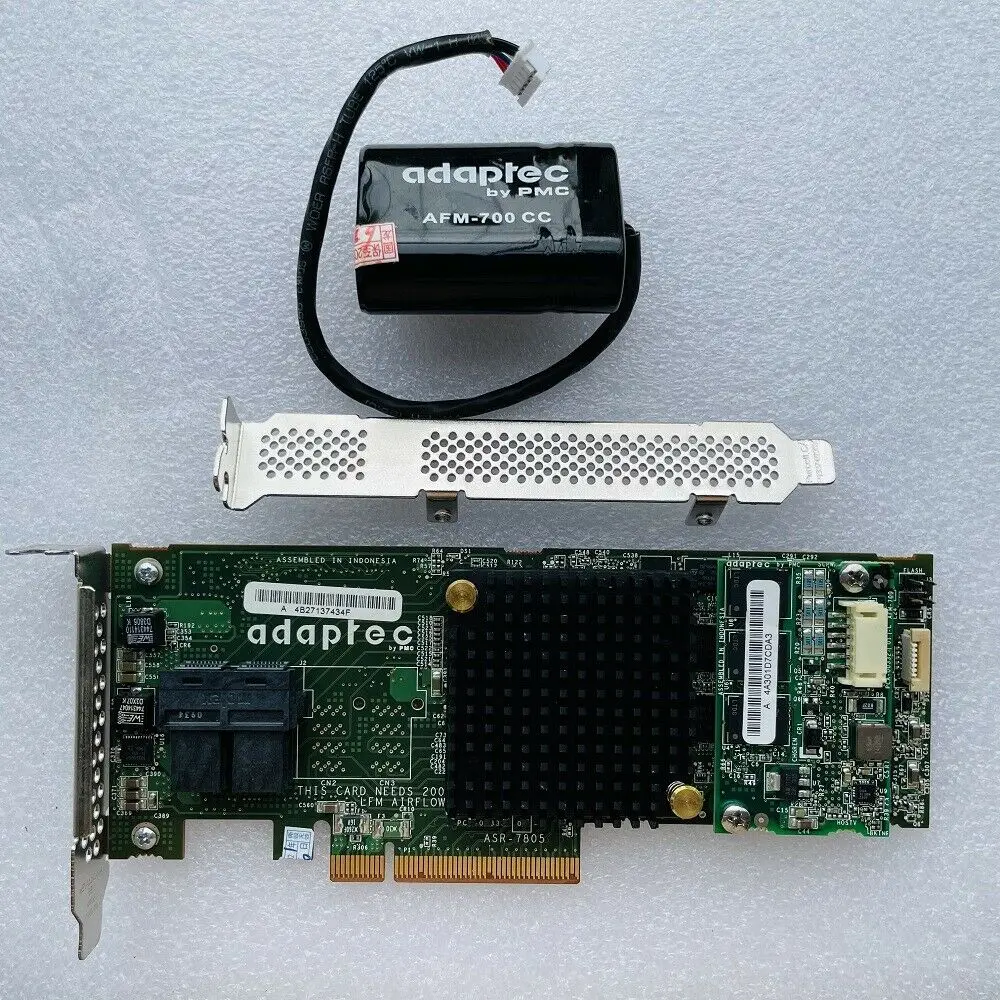 Imagem -03 - Adaptec Asr7805 1g gb s Sas Pcie Cartão de Controlador Raid 1gb Cache com Massa