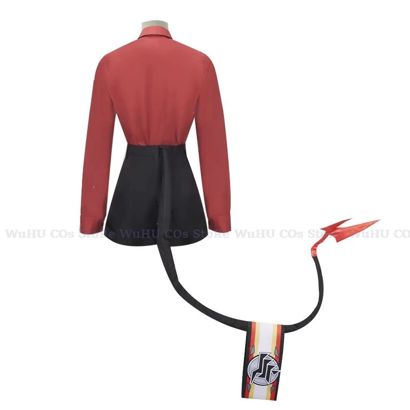 أزرق أرشيفي كينوغاوا كاسومي تأثيري للرجال والنساء ، سروال قصير أبيض ، بدلة رولي للحفلات ، أزياء هالوين بذيل ، لعبة