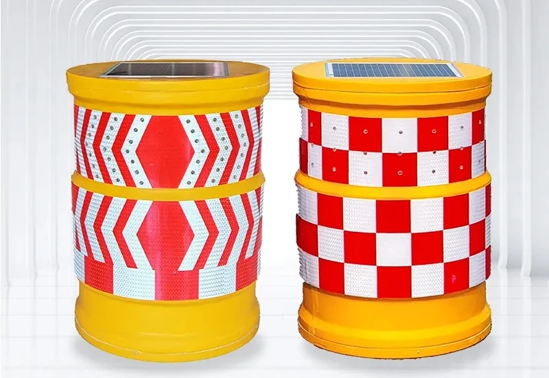 FRP Solar Intelligent Anti-Collision Bucket for Road Construction Safety Warning Reflective Arrow Bucket