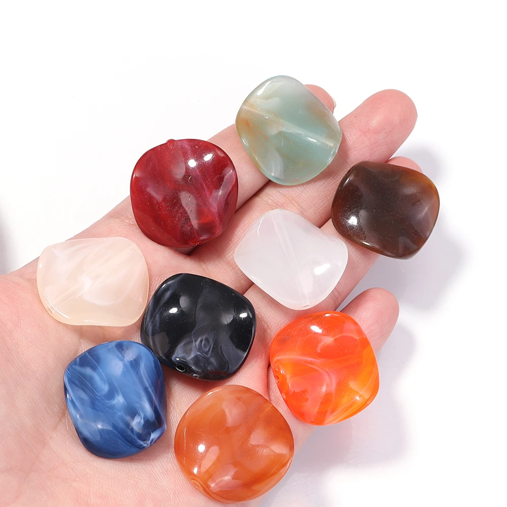 20 teile/los Unregelmäßige Acryl Perlen Zwei-ton Alien Wolke Perlen Lose Perlen Für Schmuck Machen DIY Halskette Armband Zubehör